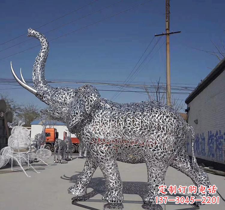 南阳不锈钢大象雕塑