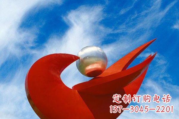南阳“和平鸽”用不锈钢大型雕塑抒发爱与和平