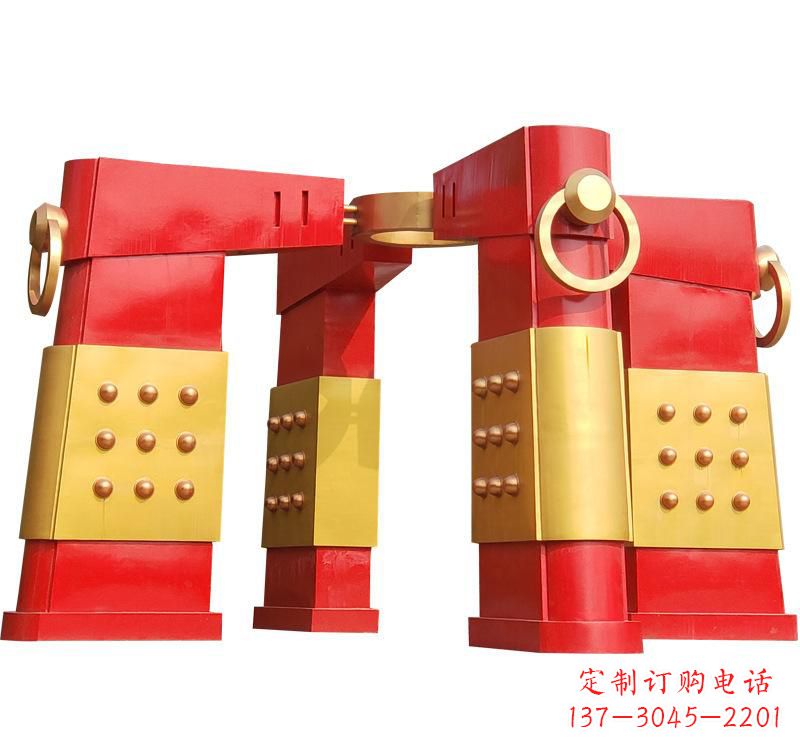 南阳不锈钢大型拱门雕塑