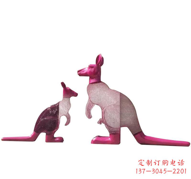 南阳不锈钢袋鼠雕塑——传承澳大利亚文化