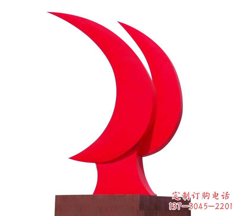 南阳不锈钢党旗雕塑——传承中华文化精神