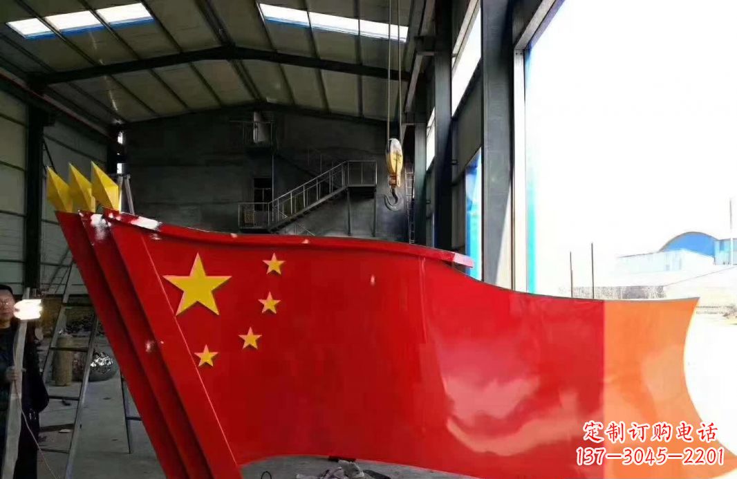 南阳不锈钢党旗雕塑象征着中国共产党的伟大