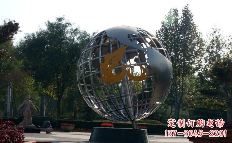 南阳不锈钢地球雕塑一件具有意义的艺术品