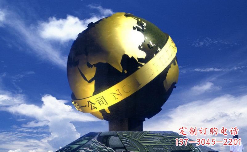 南阳不锈钢地球雕塑传承持久的环保理念
