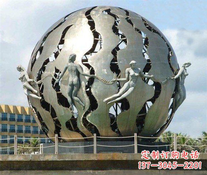 南阳不锈钢地球广场雕塑