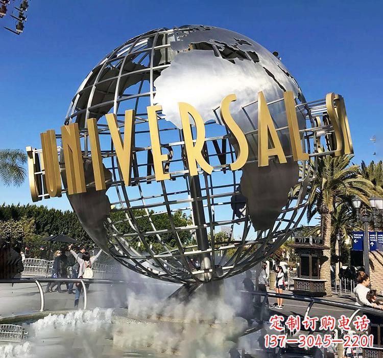 南阳不锈钢地球仪书籍雕塑