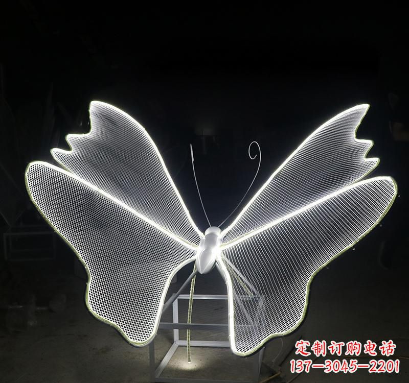 南阳不锈钢灯饰蝴蝶雕塑