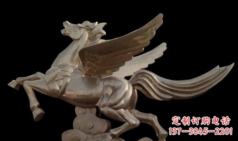 南阳不锈钢飞马雕塑象征着自由与勇气