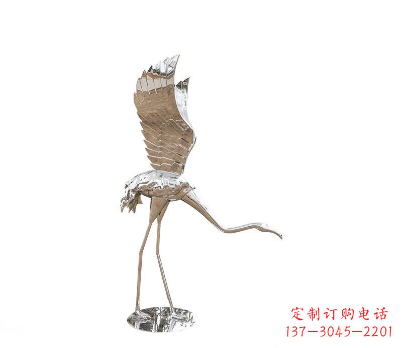 南阳不锈钢火烈鸟雕塑灿烂耀眼的艺术之作
