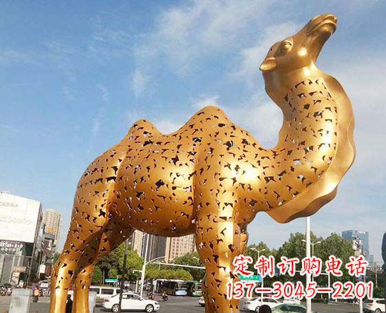 南阳不锈钢锻造骆驼雕塑