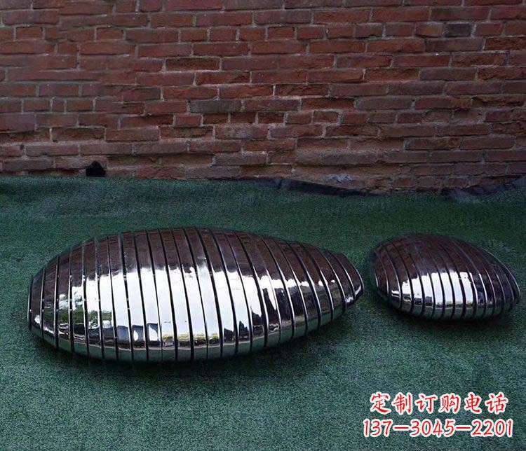 南阳不锈钢鹅卵石雕塑1
