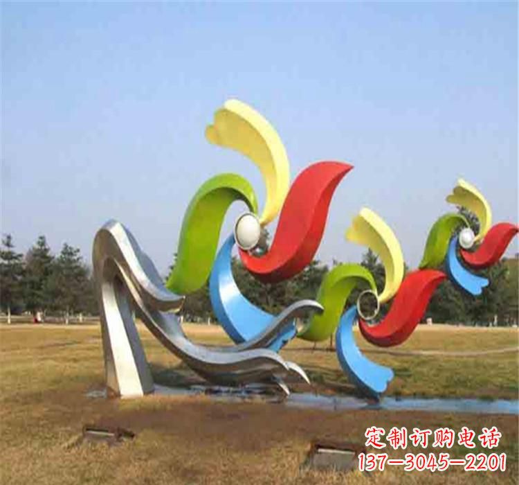南阳不锈钢风车雕塑绚丽多彩的艺术精品