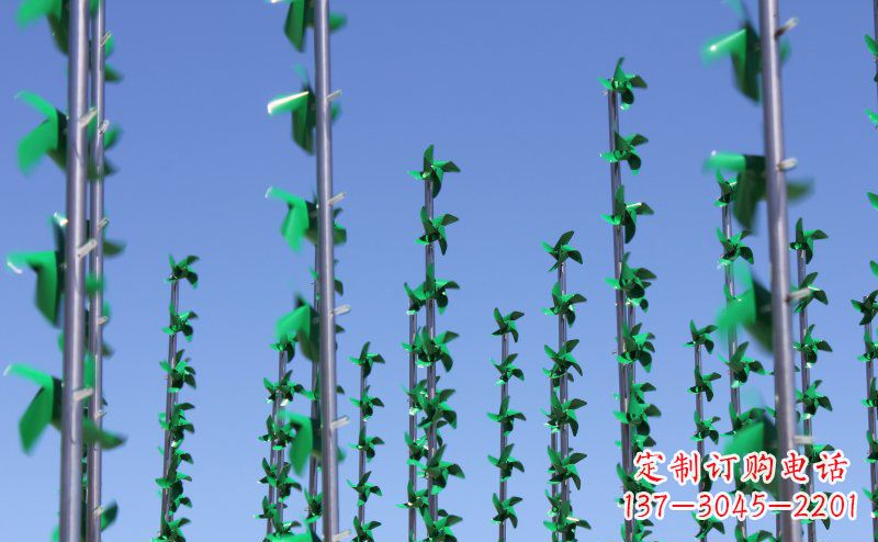 南阳不锈钢风车雕塑灵动而又精致