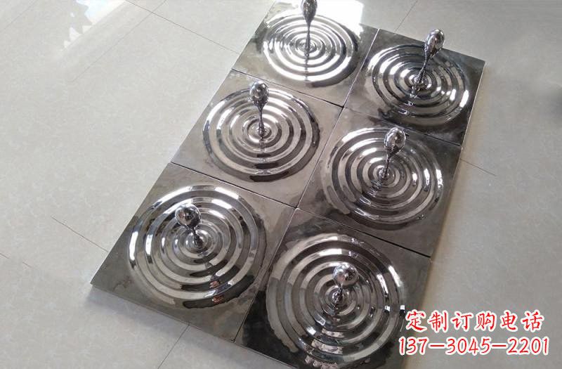 南阳不锈钢公园水滴雕塑精美绝伦