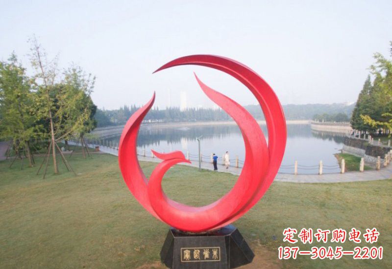 南阳凤凰雕塑——点缀不锈钢公园的美丽风景