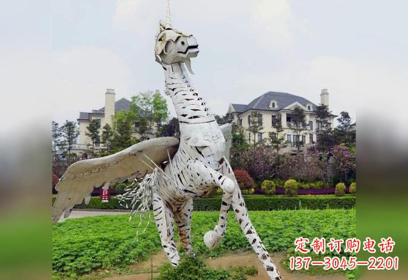 南阳不锈钢独角兽雕塑