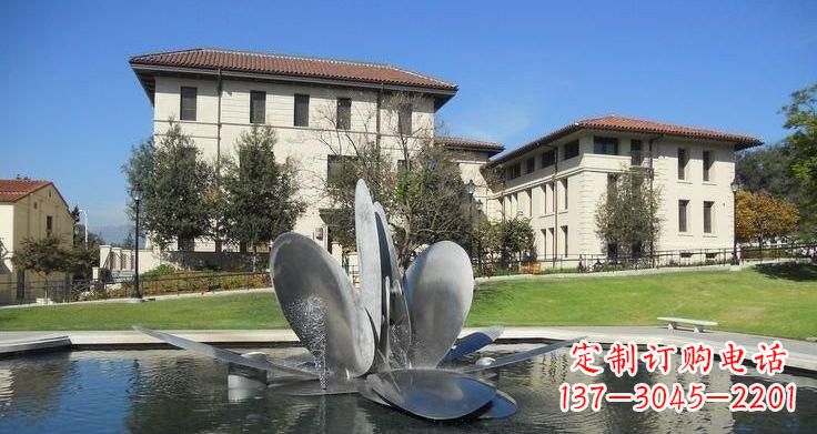 南阳不锈钢喷泉雕塑——美的象征