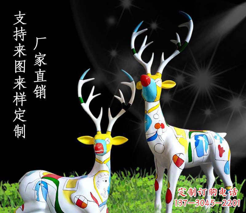 南阳不锈钢动物雕塑——小鹿