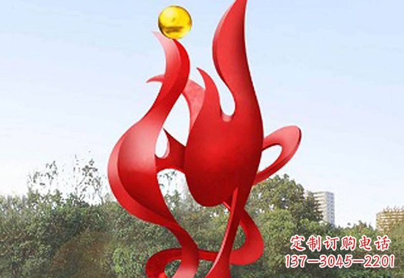 南阳不锈钢凤凰雕塑——象征着古代神兽的传奇