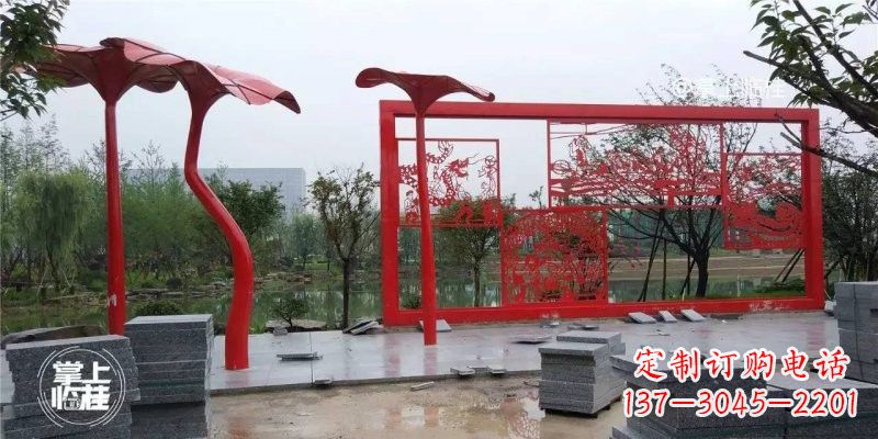 南阳不锈钢剪纸龙凤雕塑精美雕刻传承古老文化