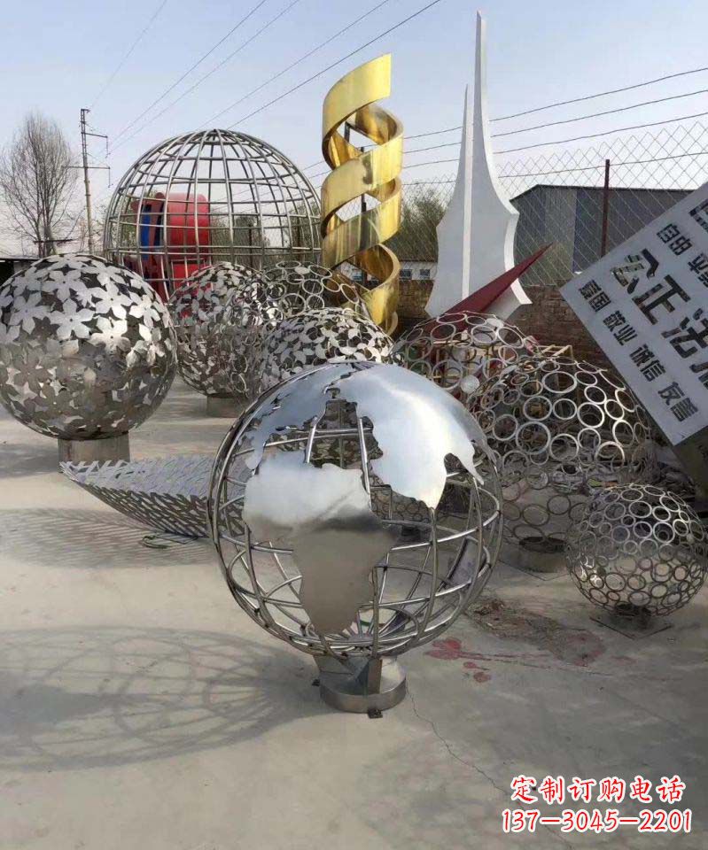 南阳不锈钢地球雕塑融合艺术与自然的完美结合