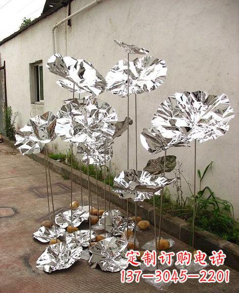 南阳不锈钢荷叶雕塑——精美绝伦