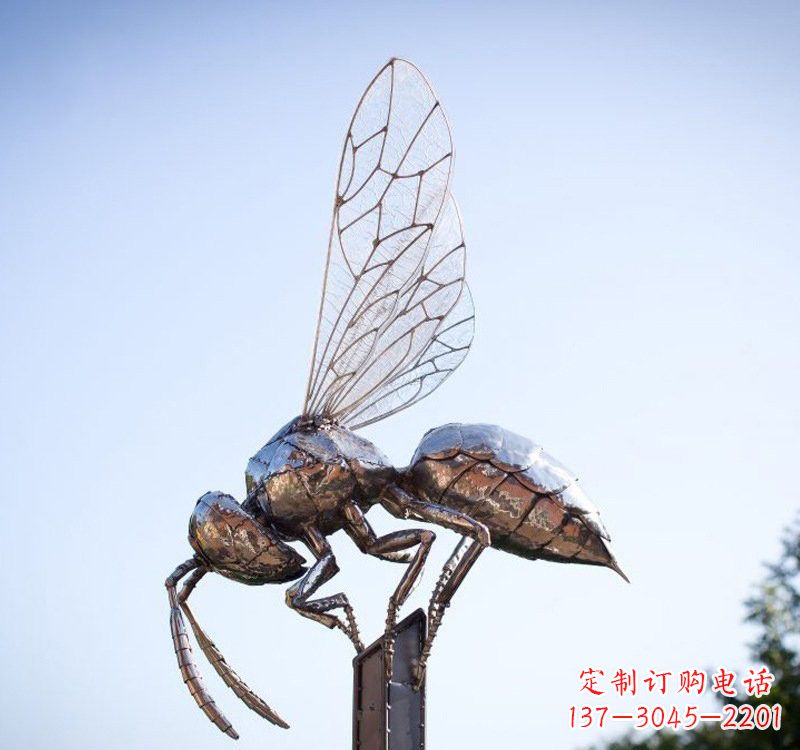 南阳不锈钢公园蜜蜂雕塑精彩纷呈的自然之美