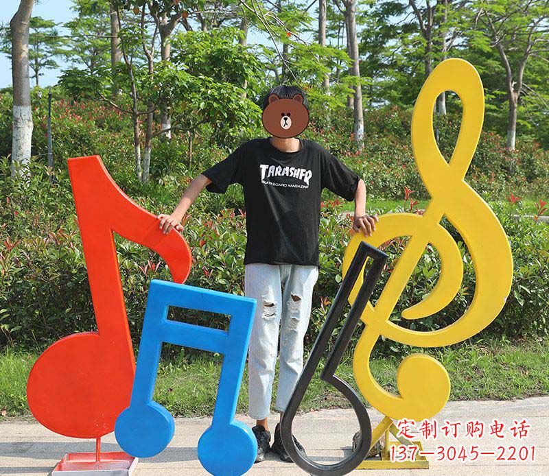 南阳不锈钢公园音符雕塑——精美绝伦