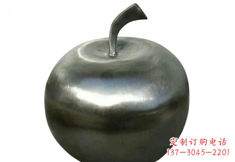 南阳不锈钢公园苹果雕塑