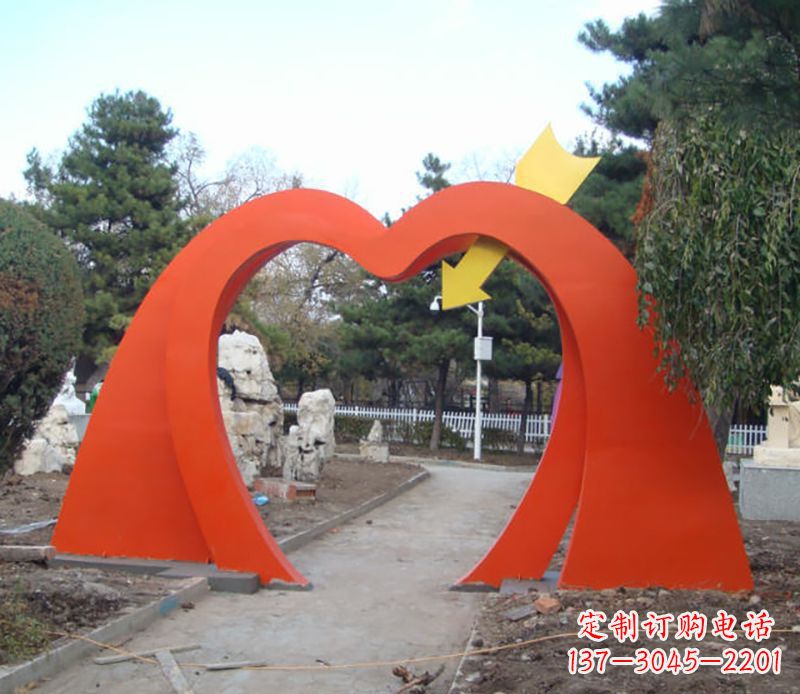 南阳不锈钢拱门雕塑