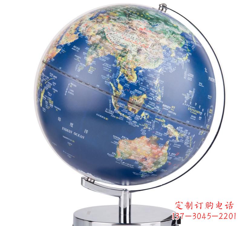 南阳不锈钢地球仪雕塑精美的艺术品