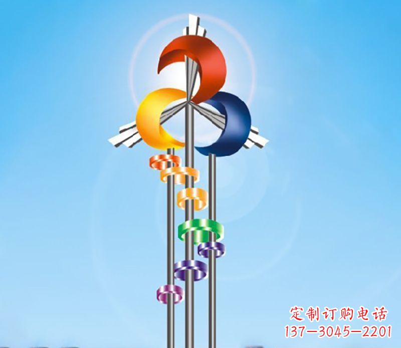 南阳不锈钢风车雕塑精美的艺术之作