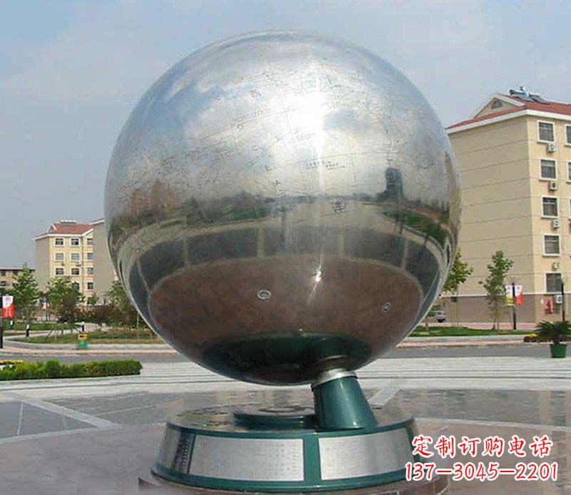 南阳不锈钢地球仪雕塑精美绝伦