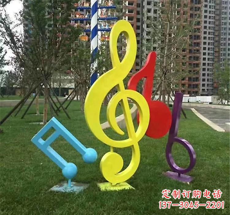 南阳不锈钢广场音符雕塑