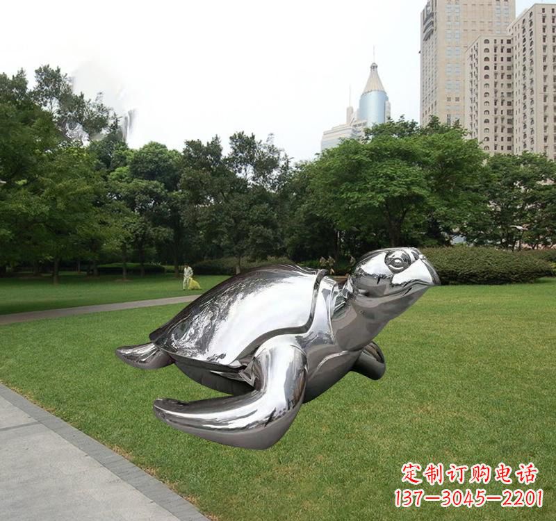 南阳不锈钢海龟雕塑传承海洋文化的象征