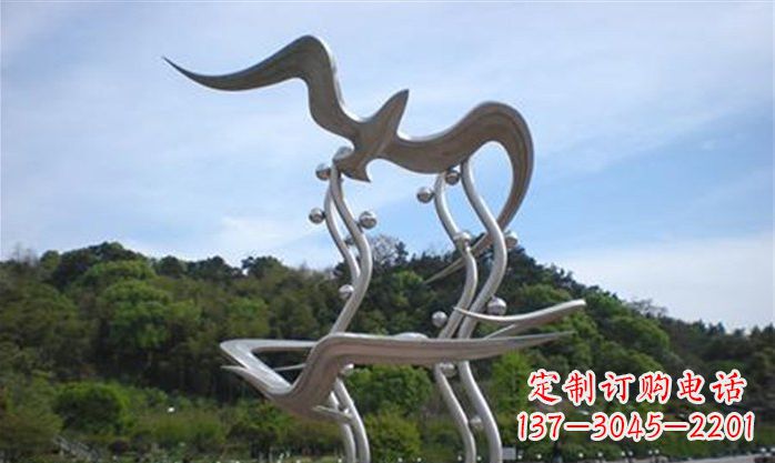 南阳海鸥雕塑传递自然之美
