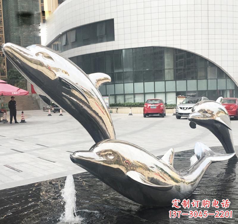 南阳不锈钢海豚雕塑艺术与美的结合