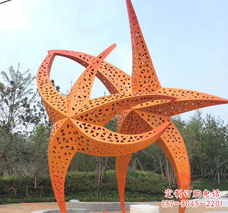 南阳不锈钢海星海洋动物雕塑——美丽的海洋艺术
