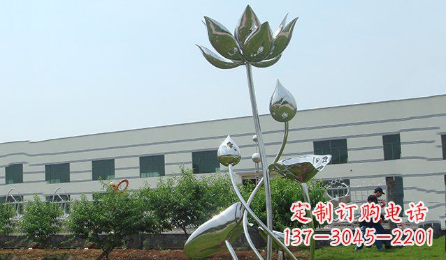 南阳不锈钢荷花雕塑