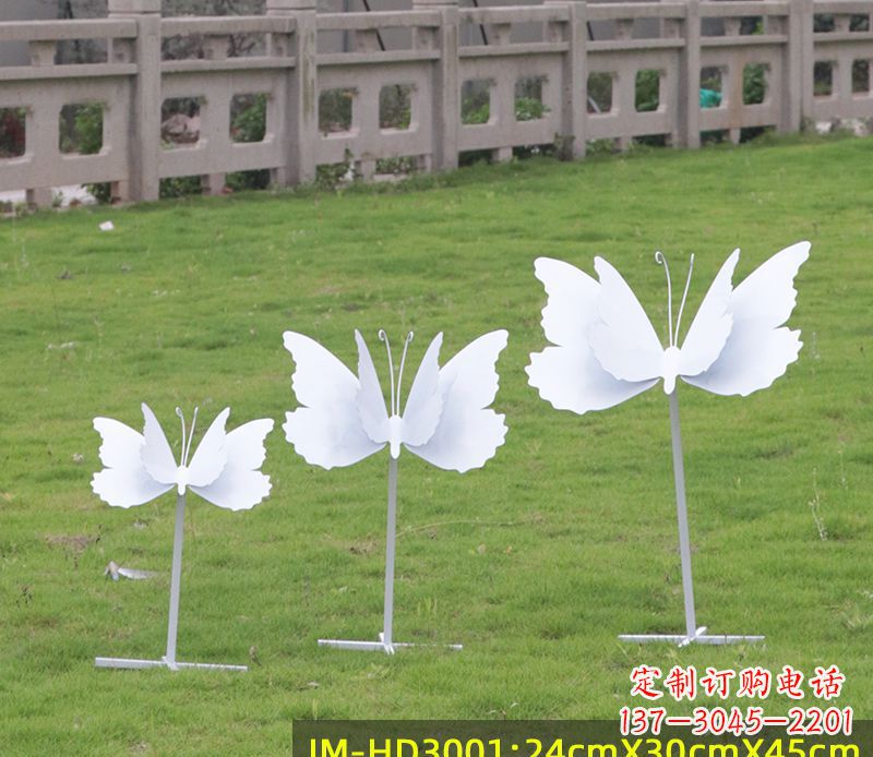 南阳不锈钢蝴蝶组合雕塑精美的艺术品