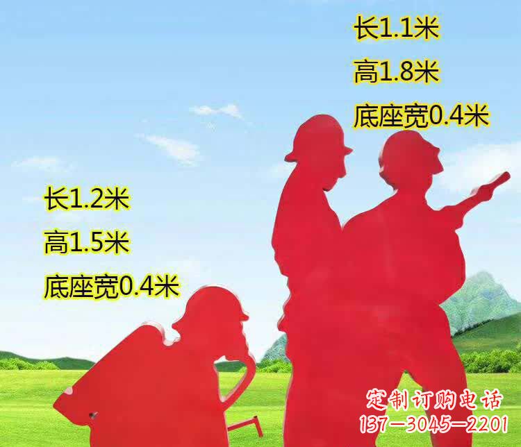 南阳表彰消防英雄——不锈钢消防员人物雕塑