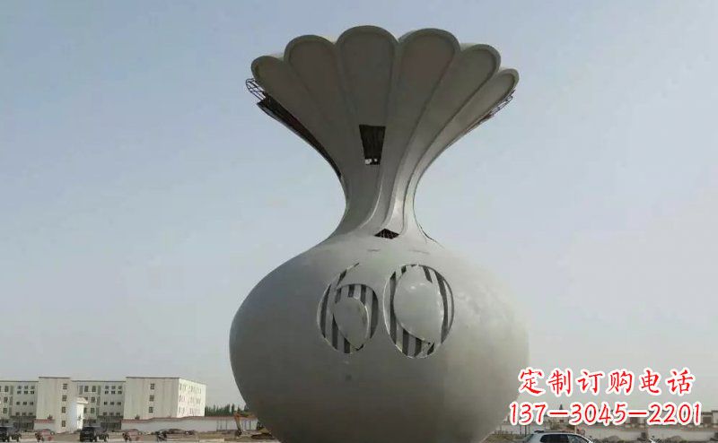 南阳不锈钢花篮雕塑精美绝伦