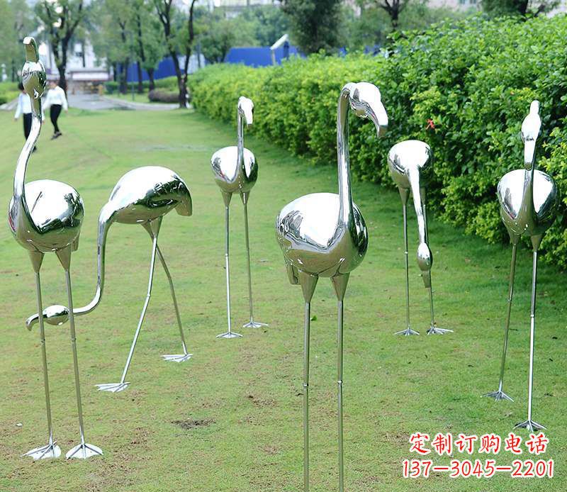 南阳不锈钢火烈鸟雕塑