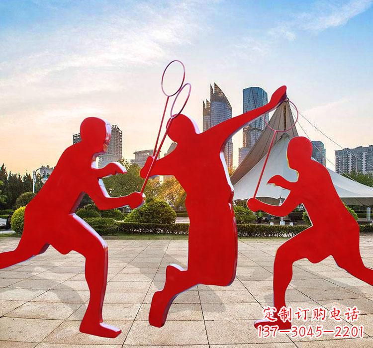 南阳不锈钢羽毛球雕塑艺术与运动的完美结合