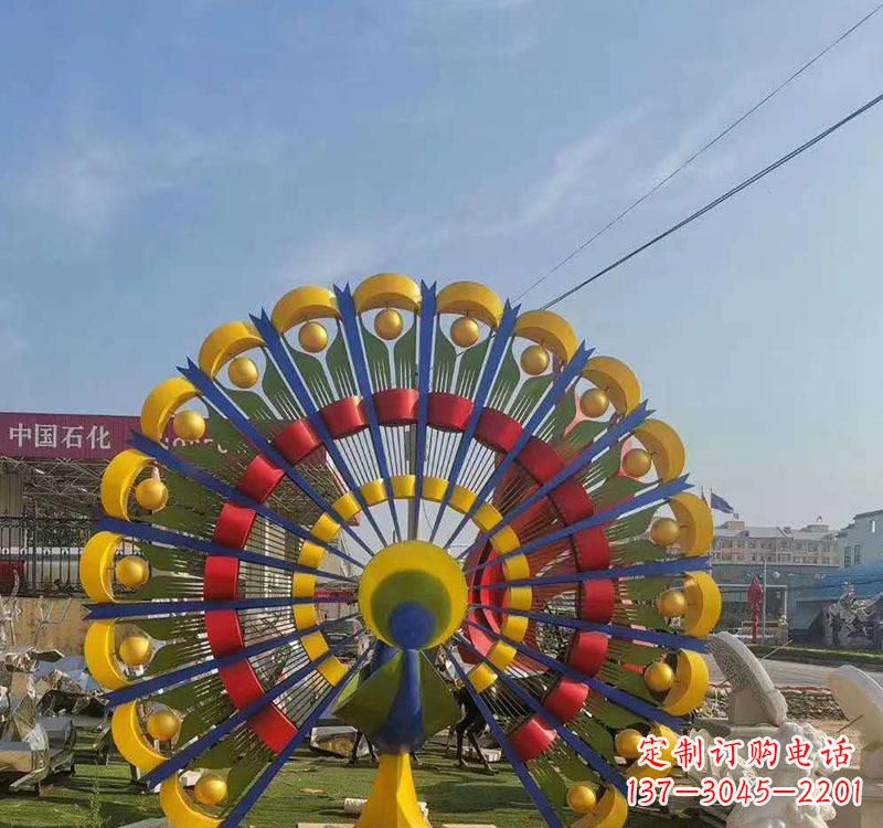 南阳不锈钢孔雀雕塑艺术的精美表达