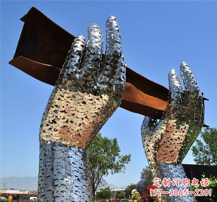 南阳不锈钢拱门雕塑精美绝伦