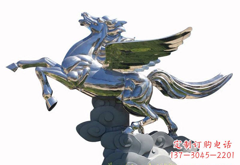 南阳不锈钢马雕塑把美丽的艺术带入家庭