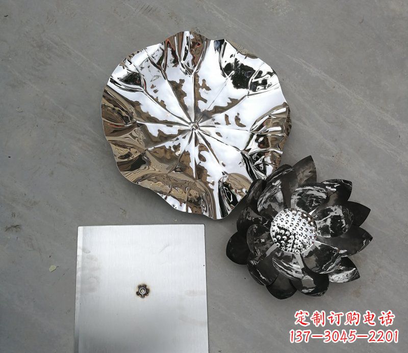 南阳不锈钢荷叶公园景观雕塑