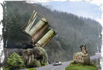 南阳神农本草经竹简雕塑——传承中华文化精髓