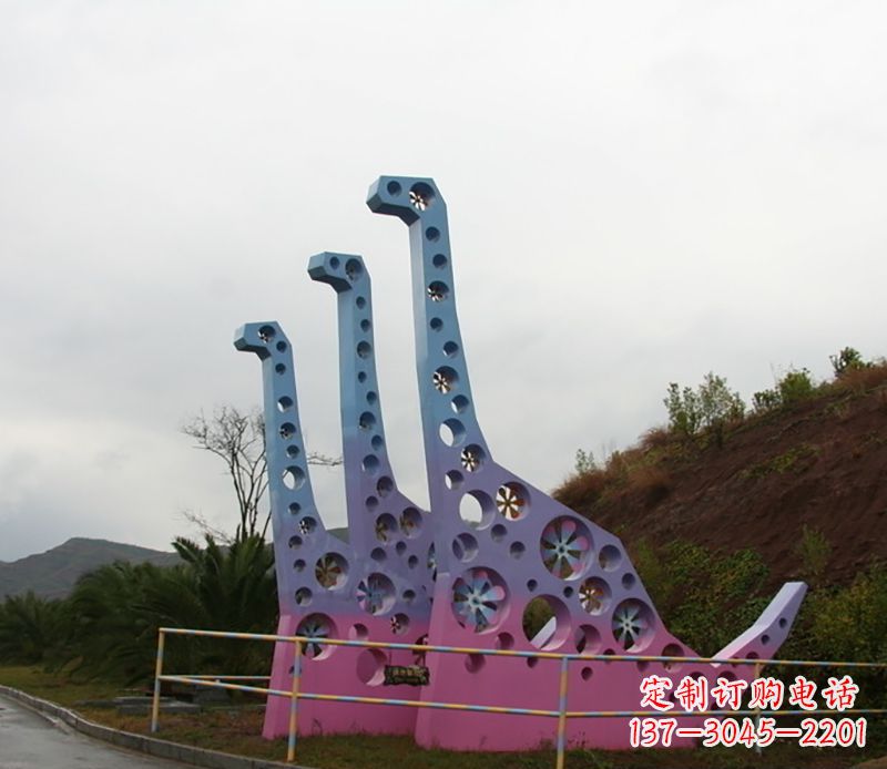 南阳不锈钢恐龙雕塑精致的古代艺术